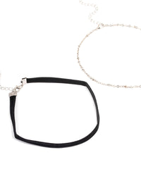 Silver Heart Medium Choker - link has visual effect only