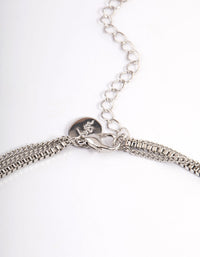 Silver Layered Smiley Gummy Necklace - link has visual effect only