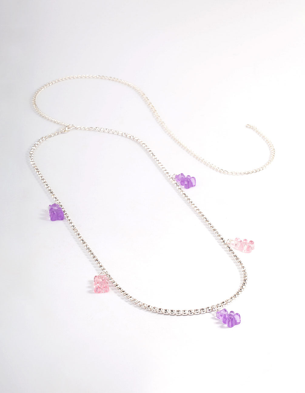 Silver Gummy Bear Charm Belt