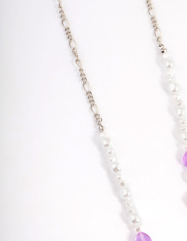 Silver Pearl Fig Classes Chain