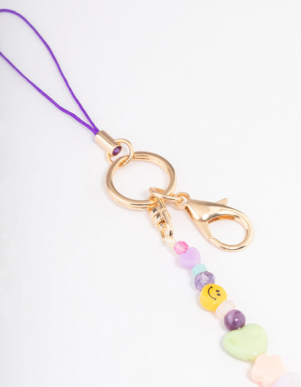 Gold Single Gummy Bear Small Phone Charm