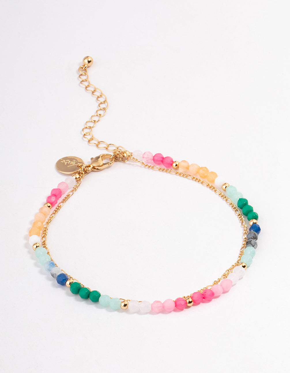 Gold Chain & Beaded Anklet Pack
