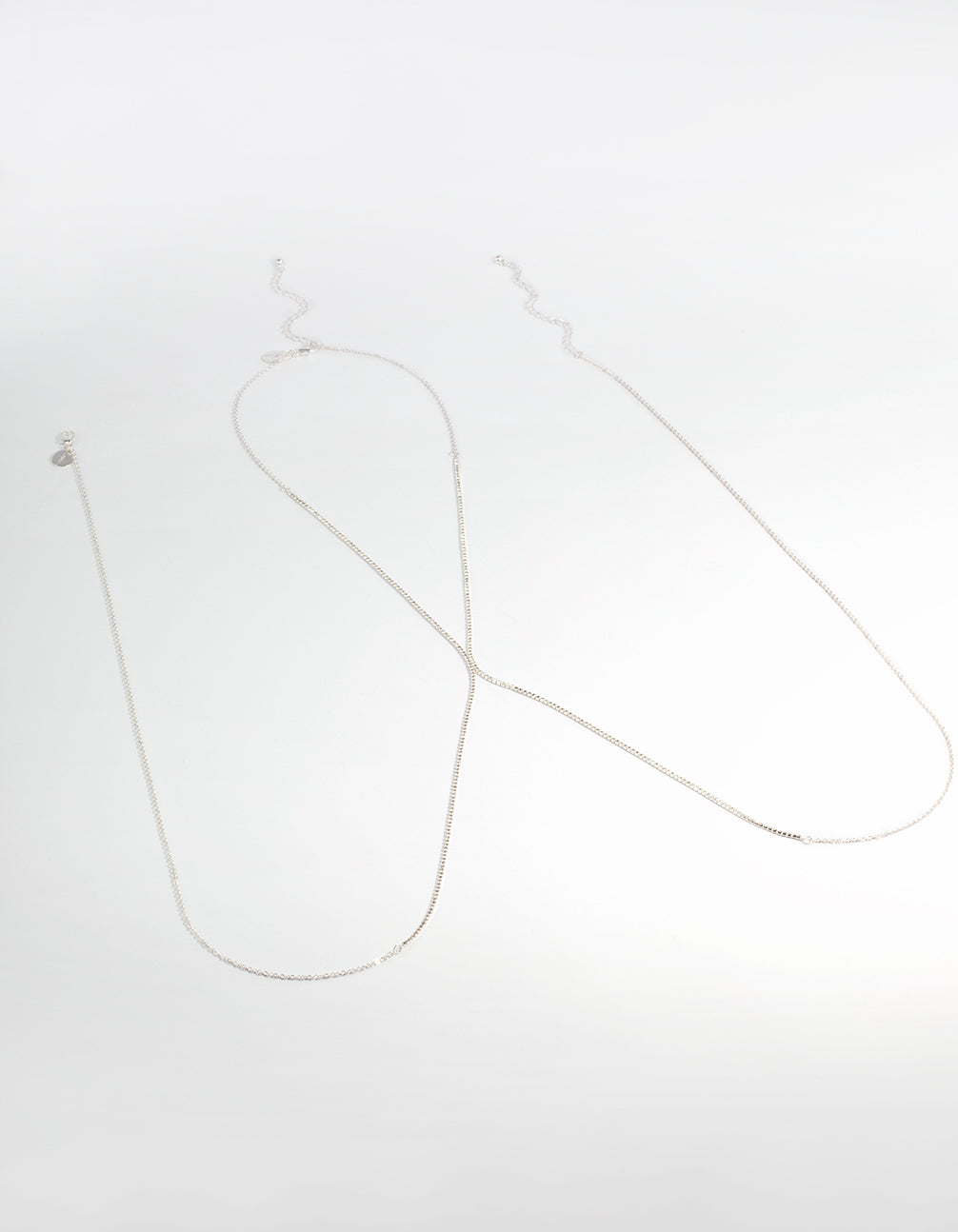 Silver Diamante Cross Body Chain