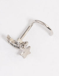 Surgical Steel Moon Nose Stud - link has visual effect only