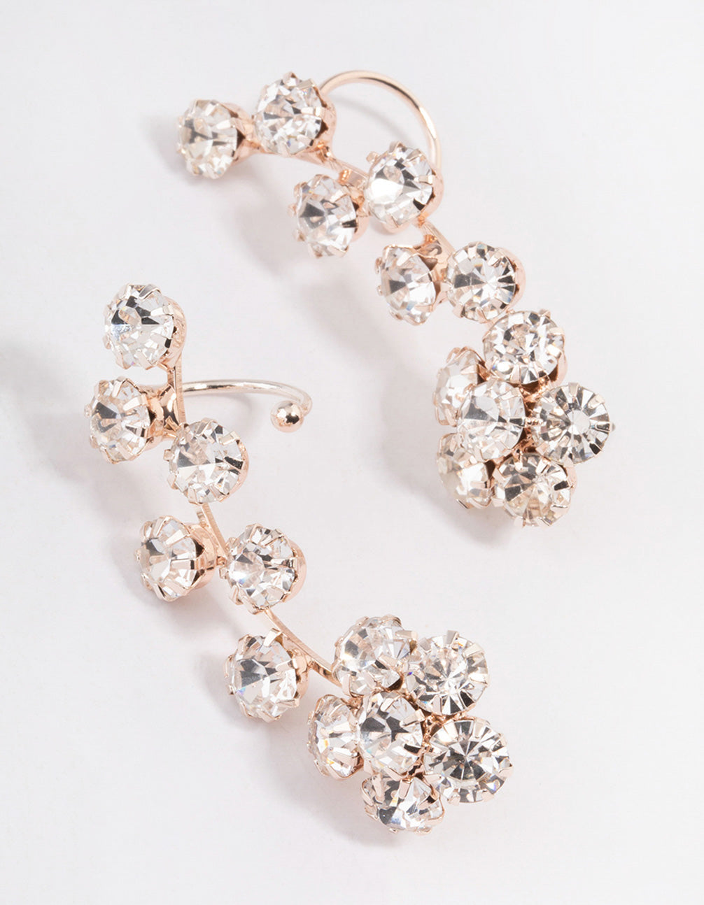 Rose Gold Flower Vine Earring Cuff