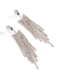 Silver Front & Back Cupchain Drop Earrings - link has visual effect only