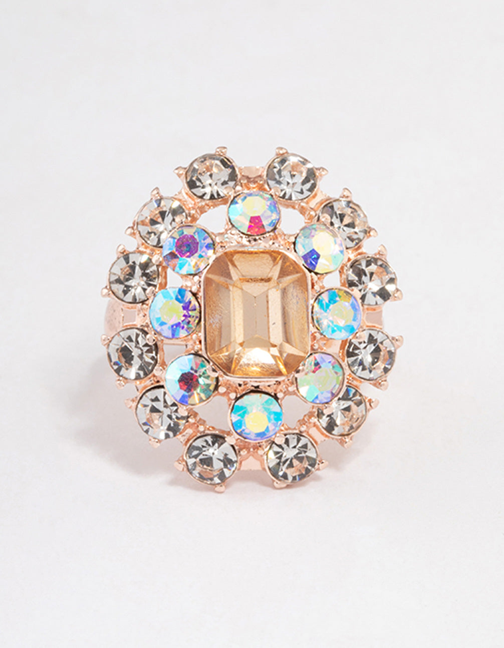 Rose Gold Luxe Crystal Ring
