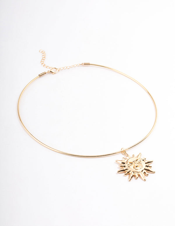 Gold Multi Sun Motif Choker