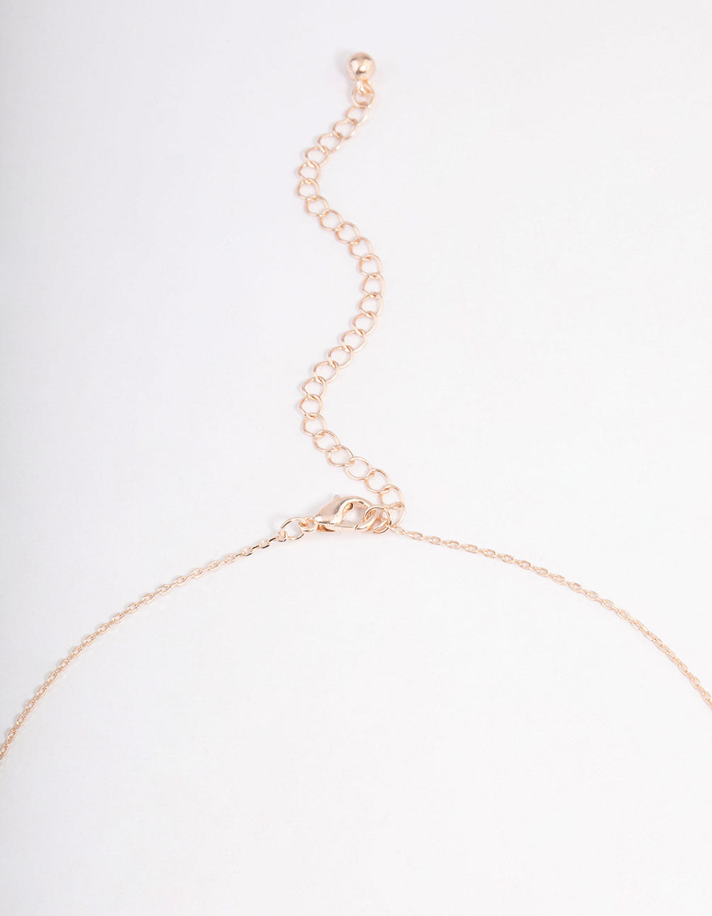 Rose Gold Cubic Zirconia Double Heart Jewellery Set