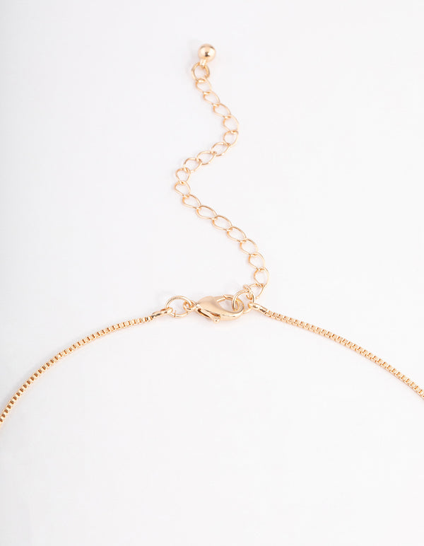 Gold Cubic Zirconia Multi Y-Neck Jewellery Set