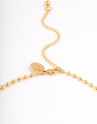 Waterproof Gold Plated Stainless Steel Thin Ball Chain Necklace - link has visual effect only