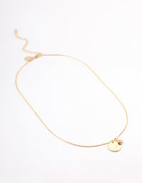 Gold Plated 'Mama' Script Disc Cubic Zirconia Necklace - link has visual effect only