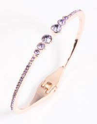 Rose Gold Circle Diamante Wrist Cuff - link has visual effect only