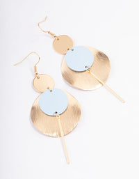 Blush Multi Disc & Stick Drop Earrings - link has visual effect only