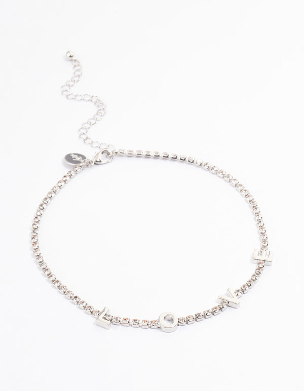 Silver Love Cupchain Choker