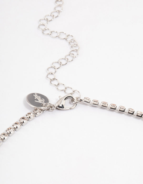Silver Love Cupchain Choker