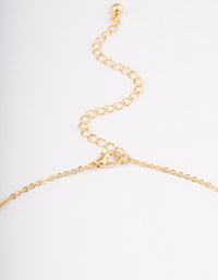 Gold Plated Triple Star Bar Necklace - link has visual effect only