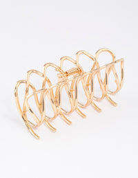 Gold Cut Out Molten Claw Clip - link has visual effect only