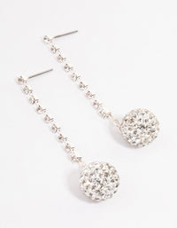 Silver Cupchain Fireball Drop Earrings - link has visual effect only