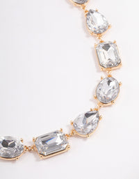 Gold Large Chunky Mixed Stone Necklace - link has visual effect only