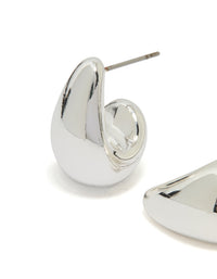 Silver Plated Bubble Drop Stud Earrings - link has visual effect only