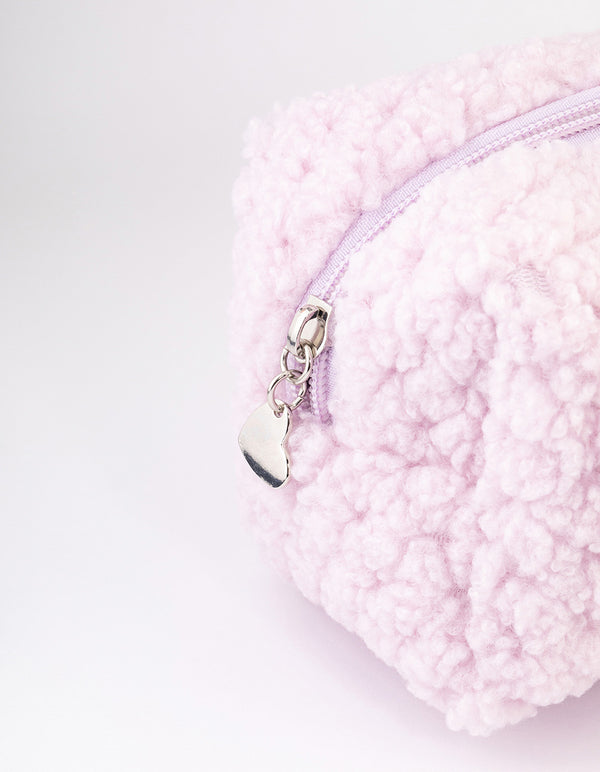 Lilac Teddy Cosmetic Case