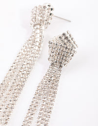 Silver Knot Cupchain Drop Earrings - link has visual effect only