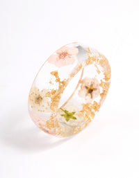 Acrylic Floating Flower Ring - link has visual effect only