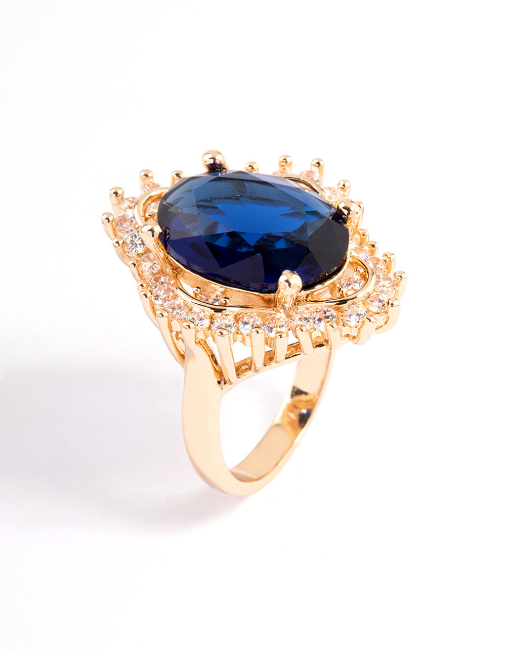 Gold Large Oval Frame Ring