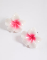 Frangipani Stud Earrings - link has visual effect only