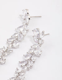 Silver Petal Drop Earrings - link has visual effect only
