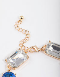 Gold Large Chunky Mixed Statement Bracelet - link has visual effect only