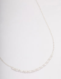 Silver Pearl Smile Necklace - link has visual effect only