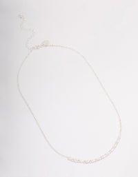 Silver Pearl Smile Necklace - link has visual effect only