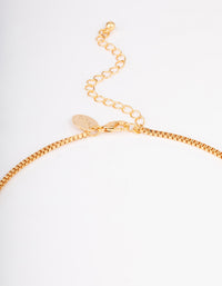 Gold Plated Long Large Puffy Heart Necklace - link has visual effect only