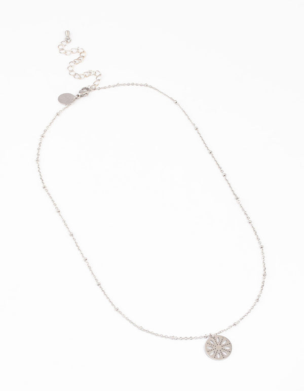 Surgical Steel Circular Pendant Necklace