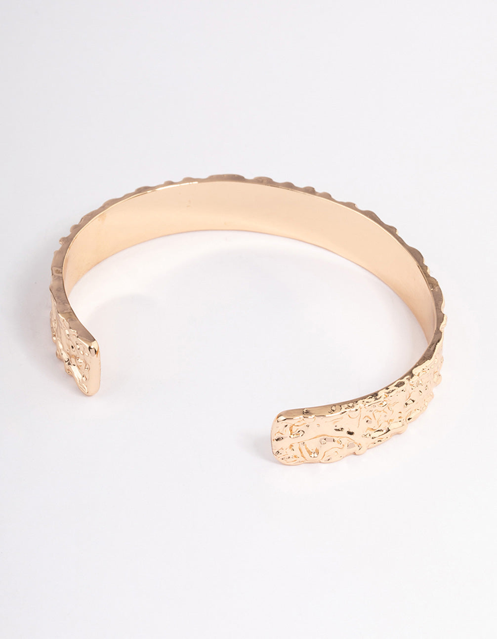 Gold Hammered Wrist Cuff