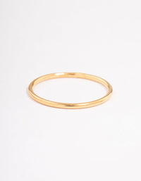 Gold Plated Sterling Silver Thin Band Ring - link has visual effect only