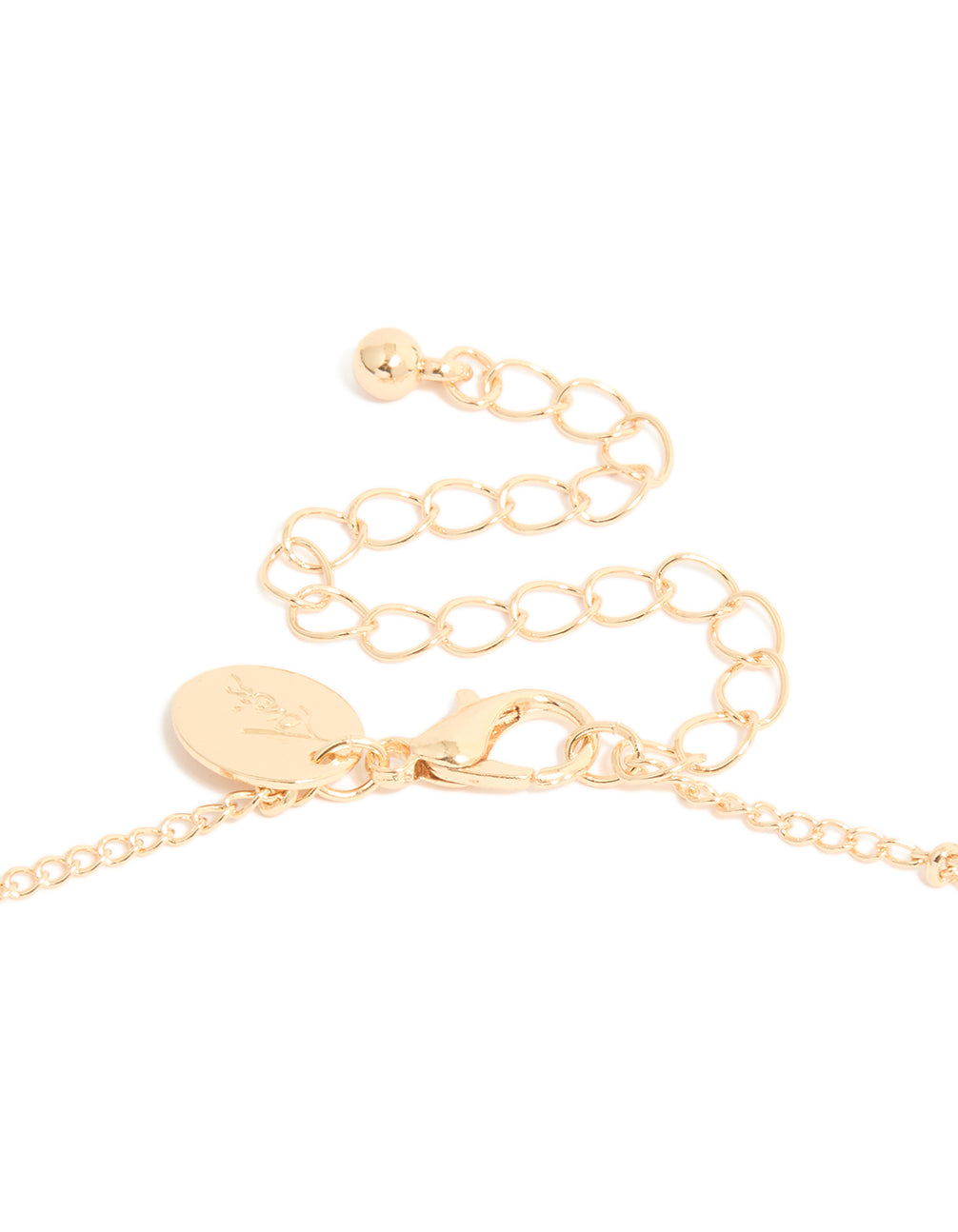 Gold Classic Cross Ball Chain Necklace