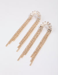 Gold Bag Cup Chain Drop Earrings - link has visual effect only