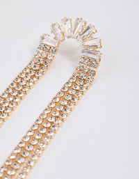 Gold Bag Cup Chain Drop Earrings - link has visual effect only