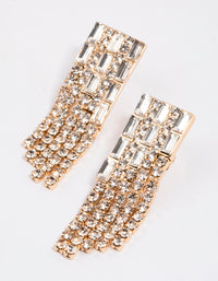 Gold Mini Mixed Stone Drop Earrings - link has visual effect only