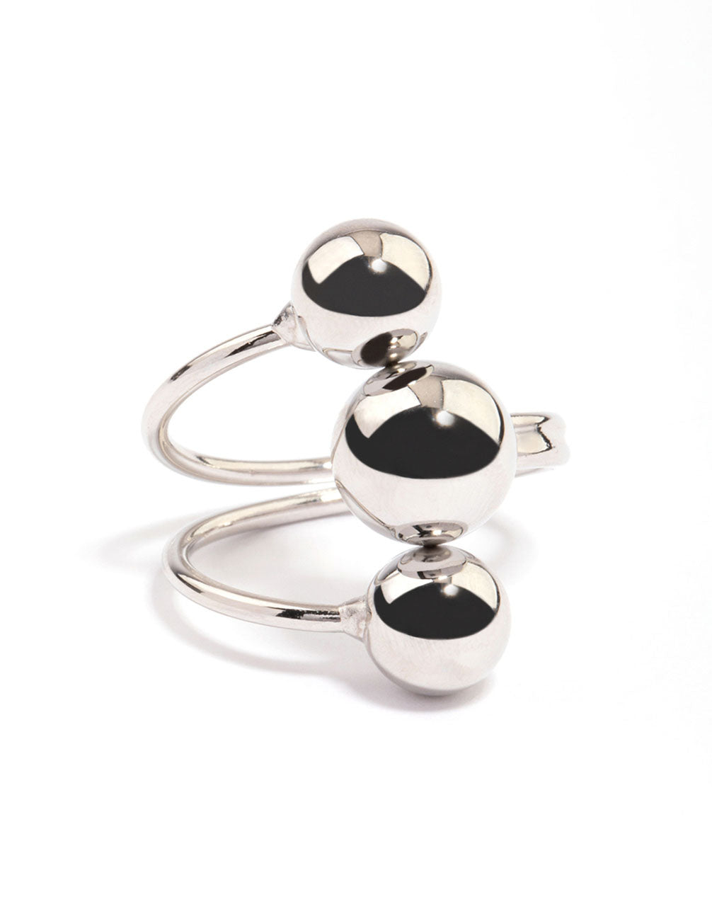 Silver Plated Ball Ring