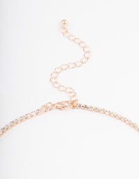 Rose Gold Diamante Tassel Y-Shape Necklace - link has visual effect only