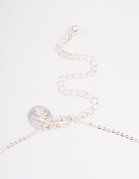 Silver Locket Pendant Necklace - link has visual effect only