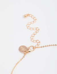 Gold Diamante Evil Eye Pendant Necklace - link has visual effect only