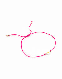 Fabric Mini Daisy Toggle Bracelet - link has visual effect only