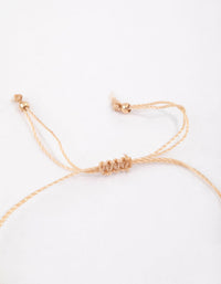 Fabric Beaded Pattern Toggle Bracelet - link has visual effect only