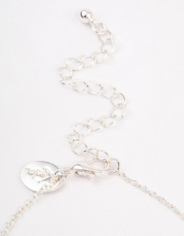 Silver Pink & Purple Crystal Necklace Pack