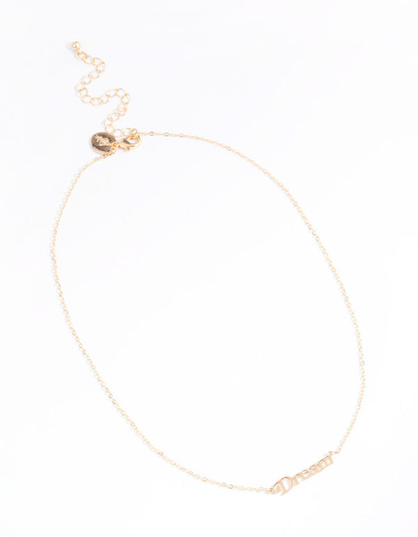 Gold Dream Pendant Necklace